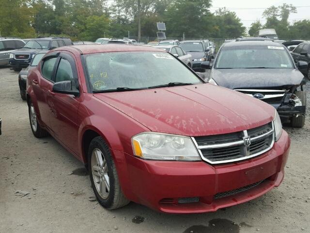 1B3LC56R38N539011 - 2008 DODGE AVENGER SX RED photo 1