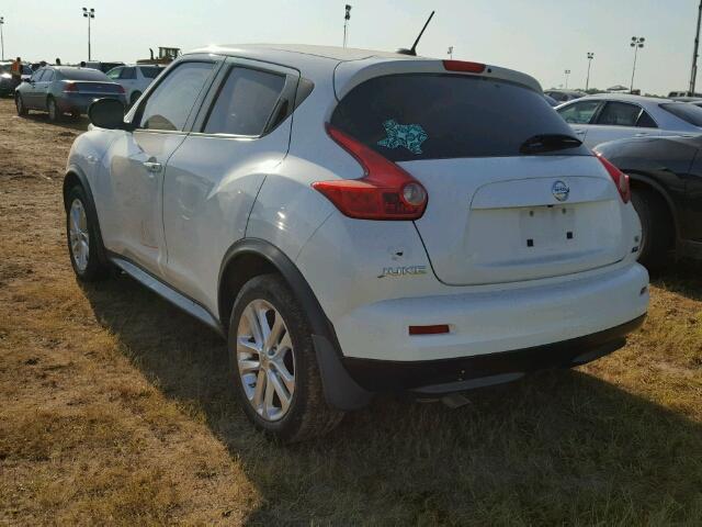 JN8AF5MR7DT207275 - 2013 NISSAN JUKE S WHITE photo 3