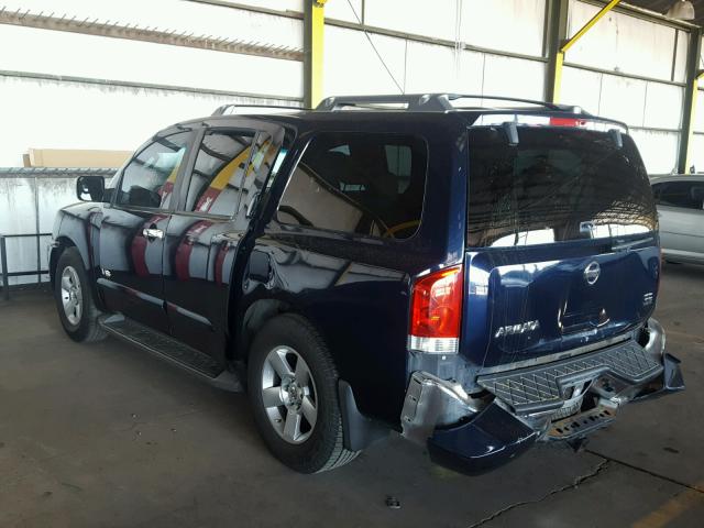 5N1AA08A47N718898 - 2007 NISSAN ARMADA SE BLUE photo 3