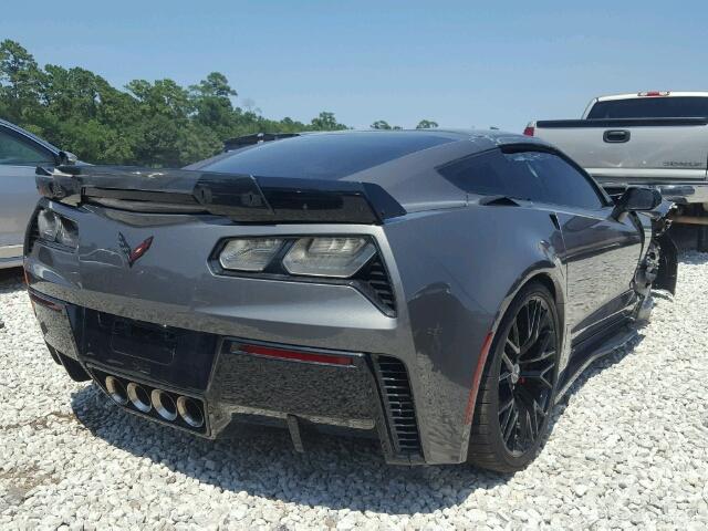 1G1YR2D68F5602037 - 2015 CHEVROLET CORVETTE S GRAY photo 4