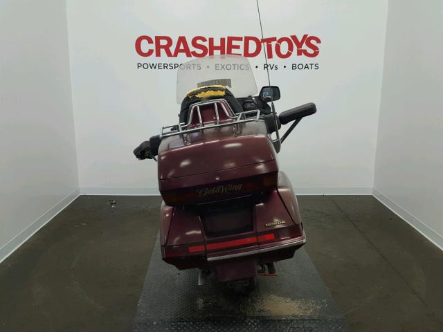 1HFSC2201KA107375 - 1989 HONDA GL1500 MAROON photo 4