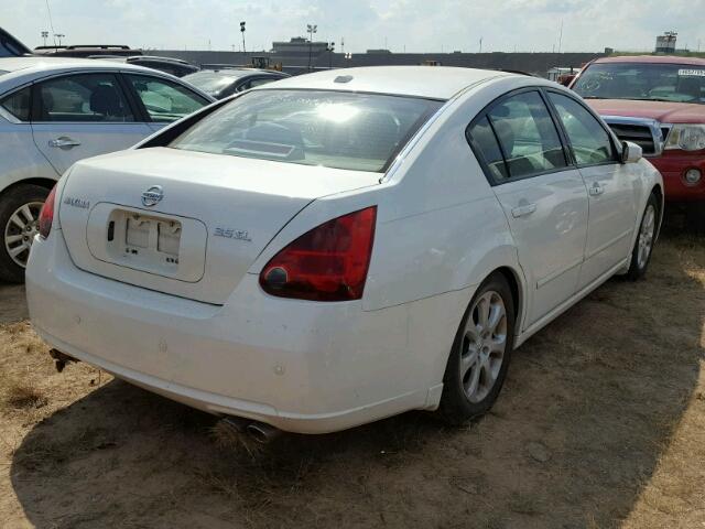 1N4BA41E08C817928 - 2008 NISSAN MAXIMA SE WHITE photo 4