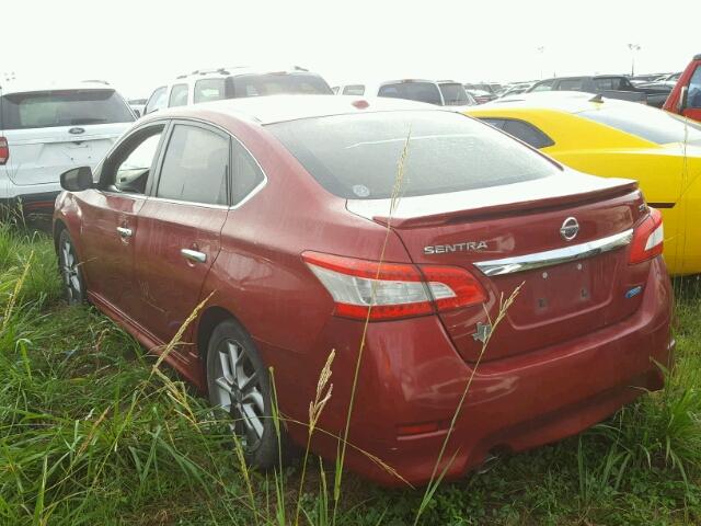 3N1AB7APXDL689656 - 2013 NISSAN SENTRA BURGUNDY photo 3