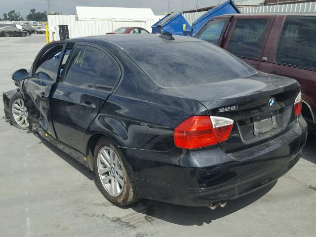 WBAVA37587NL15841 - 2007 BMW 328 I BLACK photo 3