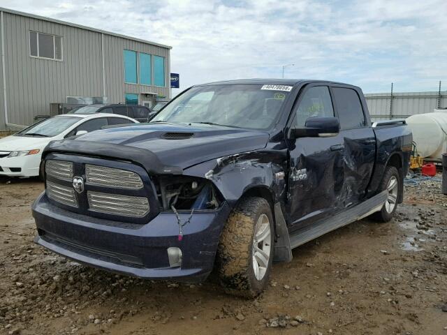 1C6RR7MT6DS631766 - 2013 RAM 1500 SPORT BLUE photo 2