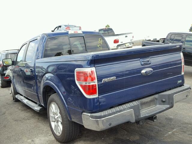 1FTFW1CV4AFD94087 - 2010 FORD F150 SUPER BLUE photo 3