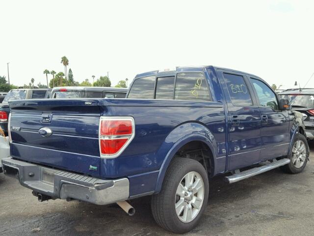 1FTFW1CV4AFD94087 - 2010 FORD F150 SUPER BLUE photo 4