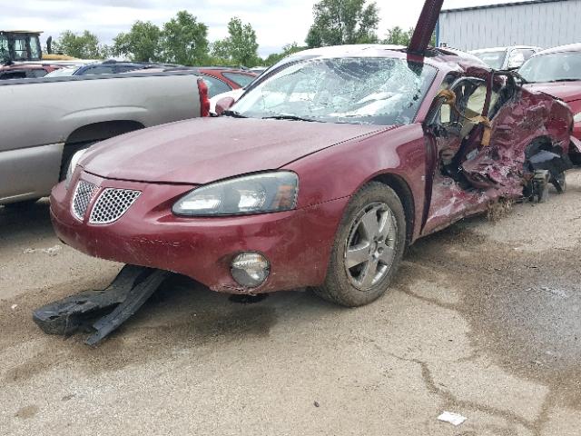 2G2WR584771173294 - 2007 PONTIAC GRAND PRIX MAROON photo 2