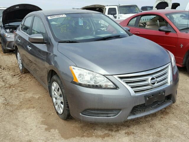 3N1AB7AP4FY227678 - 2015 NISSAN SENTRA S GRAY photo 1