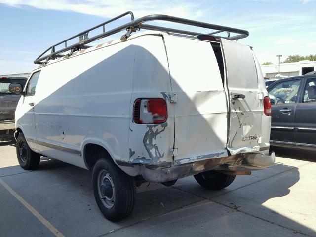 2B7JB21ZX1K514817 - 2001 DODGE RAM VAN B2 WHITE photo 3