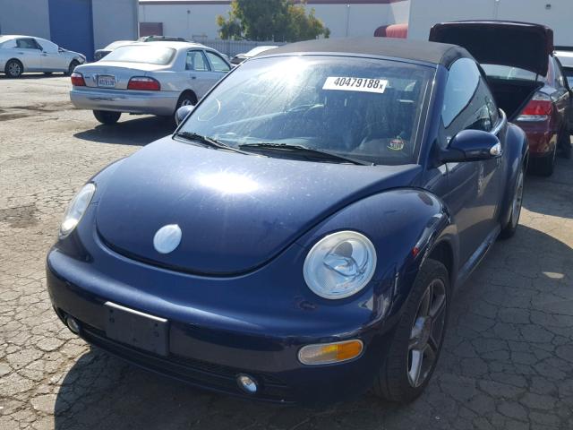 3VWCD31Y14M322718 - 2004 VOLKSWAGEN NEW BEETLE 蓝色 照片 2