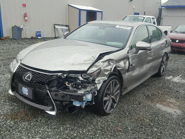 JTHBZ1BL2GA000600 - 2016 LEXUS GS 350 SILVER photo 2