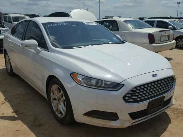 1FA6P0H77F5129216 - 2015 FORD FUSION SE WHITE photo 1