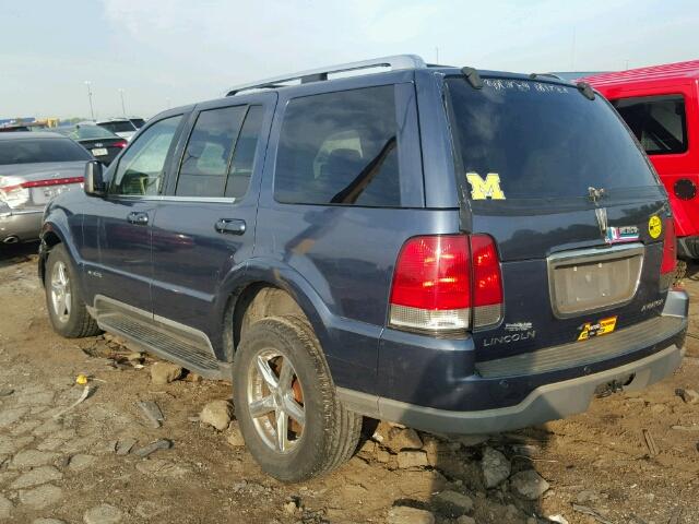 5LMEU78H13ZJ47997 - 2003 LINCOLN AVIATOR BLUE photo 3