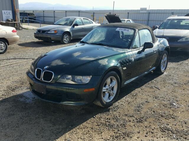 4USCH9344YLG03727 - 2000 BMW Z3 2.3 GREEN photo 2