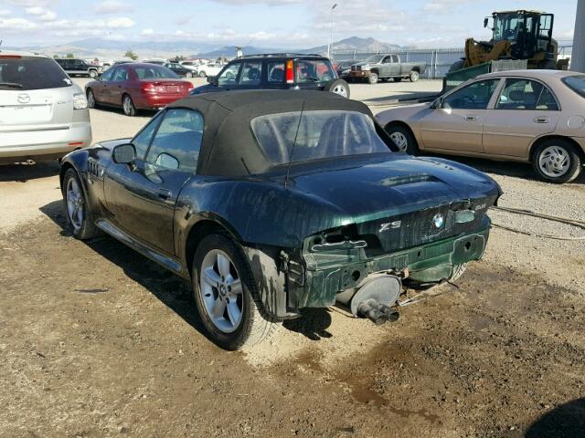 4USCH9344YLG03727 - 2000 BMW Z3 2.3 GREEN photo 3