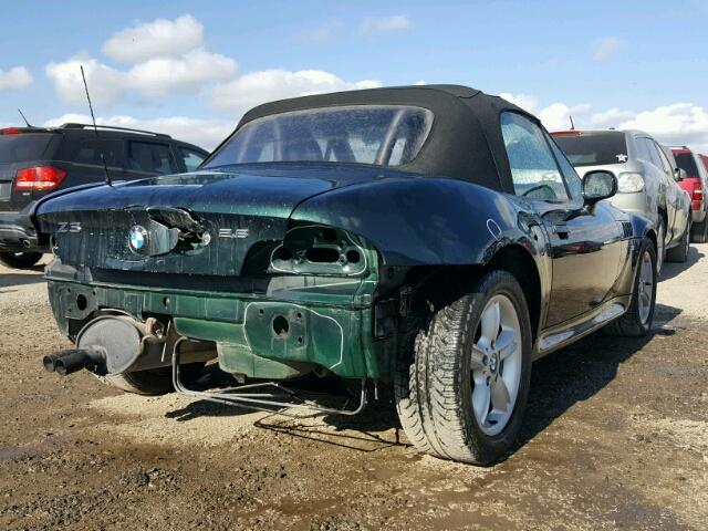 4USCH9344YLG03727 - 2000 BMW Z3 2.3 GREEN photo 4