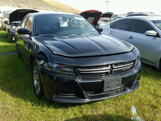 2C3CDXBG1FH866741 - 2015 DODGE CHARGER SE BLACK photo 1