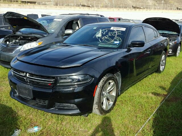 2C3CDXBG1FH866741 - 2015 DODGE CHARGER SE BLACK photo 2