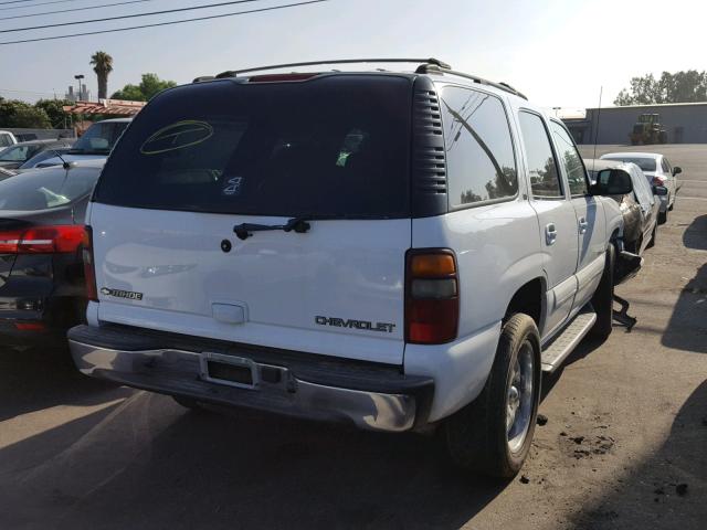 1GNEC13T82R191486 - 2002 CHEVROLET TAHOE C150 WHITE photo 4