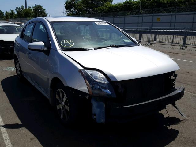 3N1AB6APXCL764204 - 2012 NISSAN SENTRA 2.0 SILVER photo 1