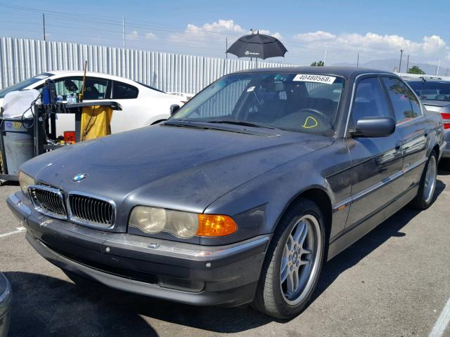 WBAGG8342YDN77945 - 2000 BMW 740 I AUTO GRAY photo 2