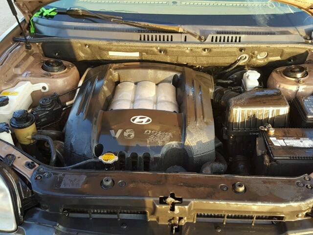 KM8SC73D65U965853 - 2005 HYUNDAI SANTA FE BROWN photo 7