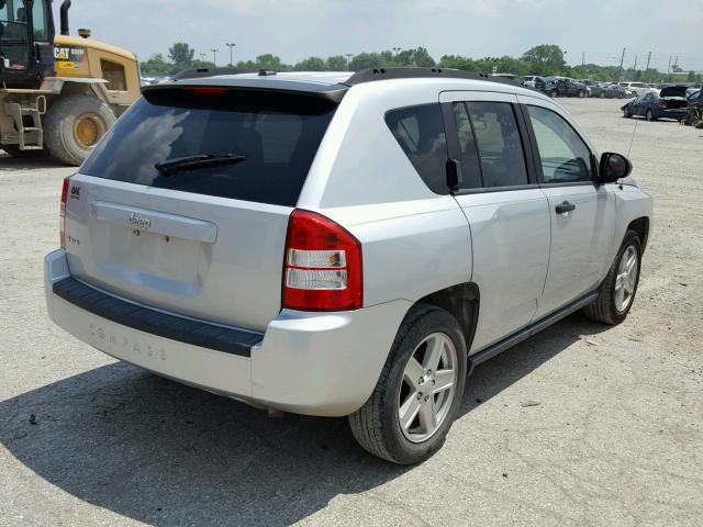 1J8FF47W37D194819 - 2007 JEEP COMPASS SILVER photo 4