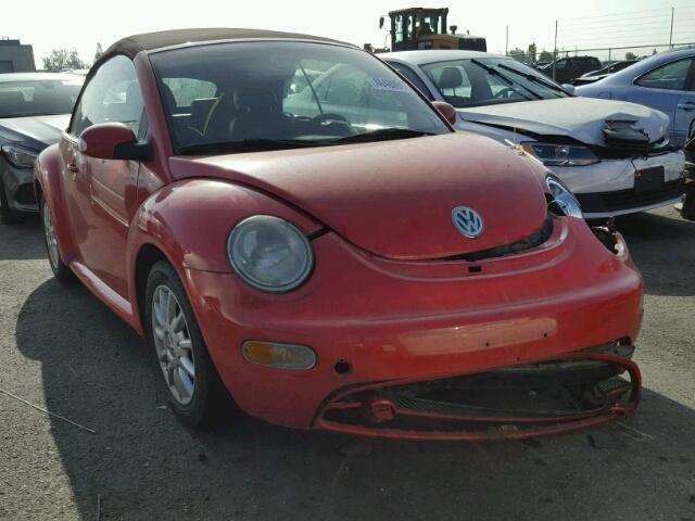 3VWCM31YX4M331692 - 2004 VOLKSWAGEN NEW BEETLE RED photo 1