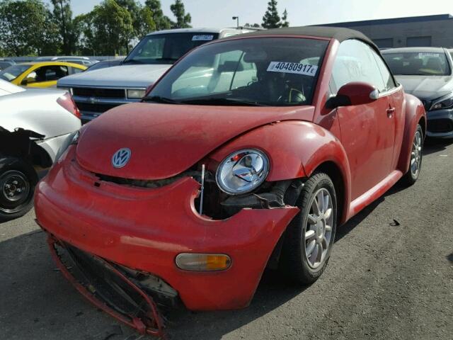 3VWCM31YX4M331692 - 2004 VOLKSWAGEN NEW BEETLE 红色 照片 2