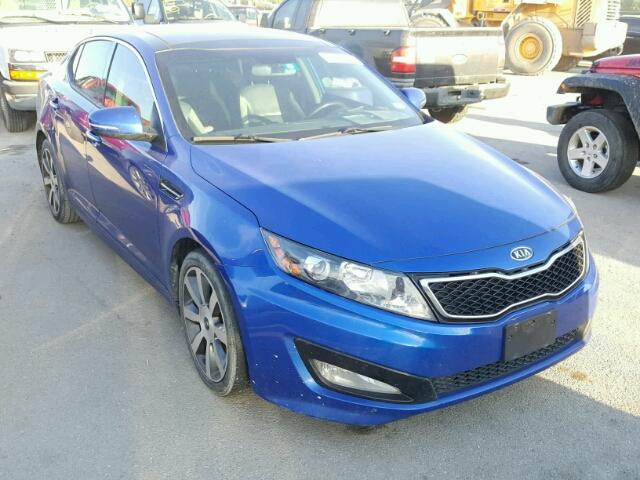 5XXGR4A61CG075162 - 2012 KIA OPTIMA SX BLUE photo 1