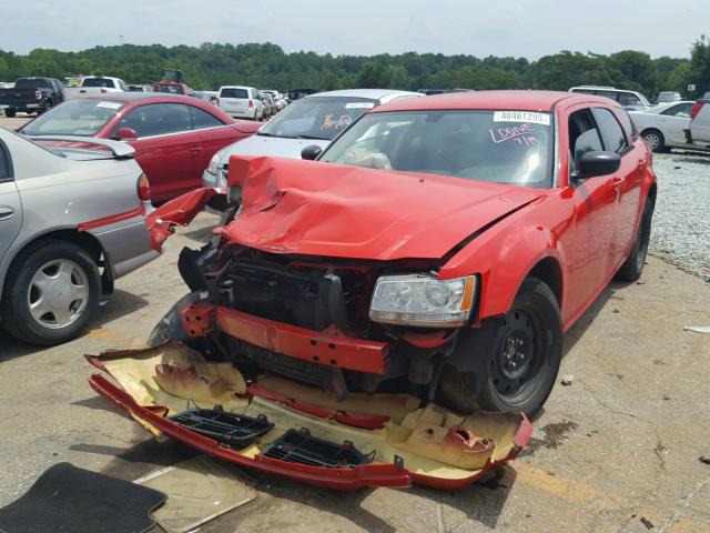 2D4FV47T28H108892 - 2008 DODGE MAGNUM RED photo 2