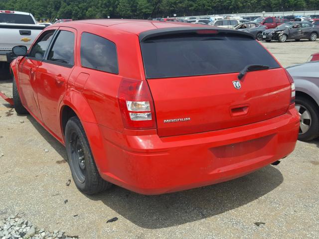 2D4FV47T28H108892 - 2008 DODGE MAGNUM RED photo 3