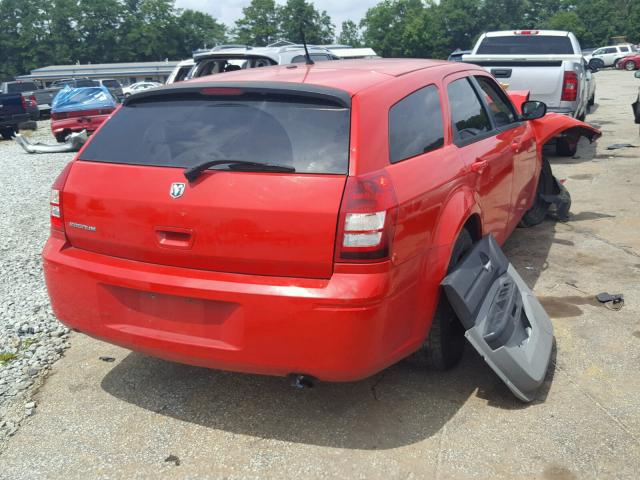 2D4FV47T28H108892 - 2008 DODGE MAGNUM RED photo 4