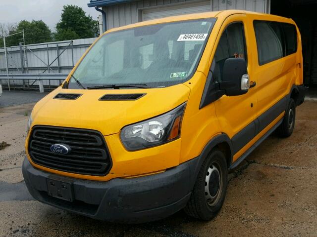 1FMZK1ZM7HKA05821 - 2017 FORD TRANSIT T- YELLOW photo 2