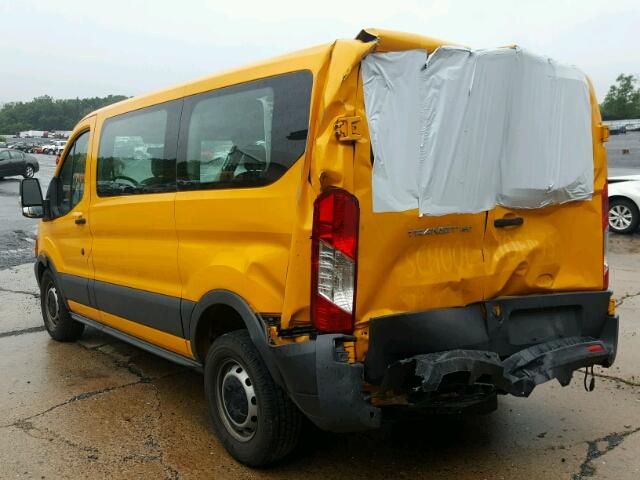 1FMZK1ZM7HKA05821 - 2017 FORD TRANSIT T- YELLOW photo 3