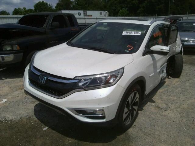 5J6RM4H91FL004467 - 2015 HONDA CR-V TOURI WHITE photo 2