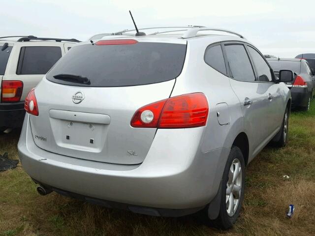 JN8AS5MT0AW010336 - 2010 NISSAN ROGUE SILVER photo 4