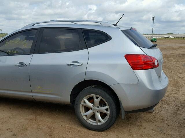 JN8AS5MT0AW010336 - 2010 NISSAN ROGUE SILVER photo 9