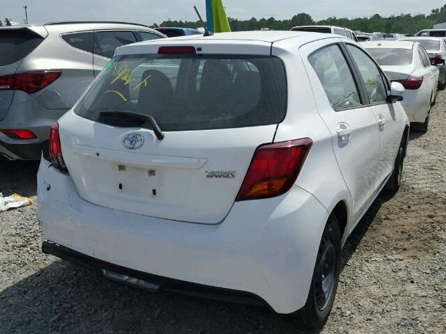 VNKKTUD34HA075387 - 2017 TOYOTA YARIS L WHITE photo 4