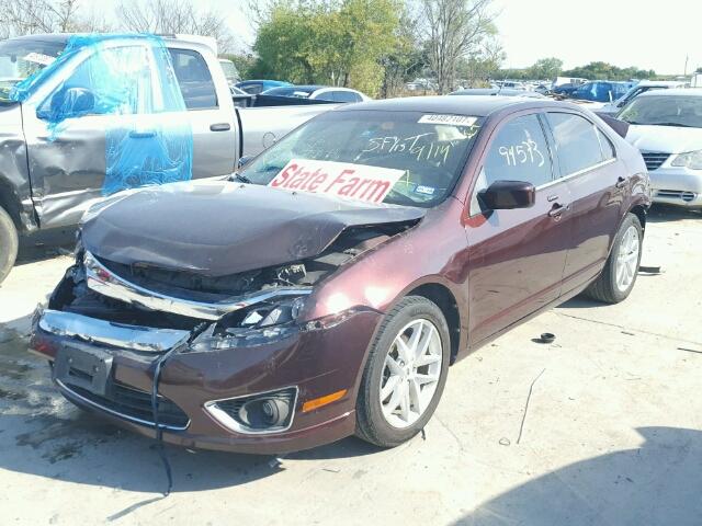 3FAHP0JG7CR142236 - 2012 FORD FUSION BROWN photo 2