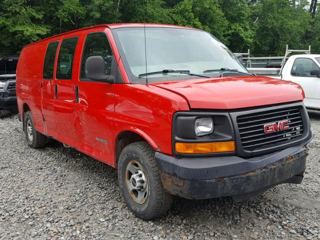 1GTGG29U851196511 - 2005 GMC SAVANA G25 RED photo 1