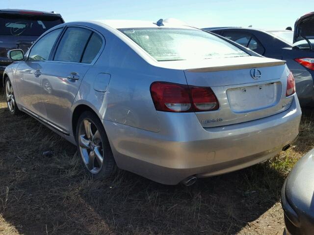 JTHBE96S780030565 - 2008 LEXUS GS SILVER photo 3