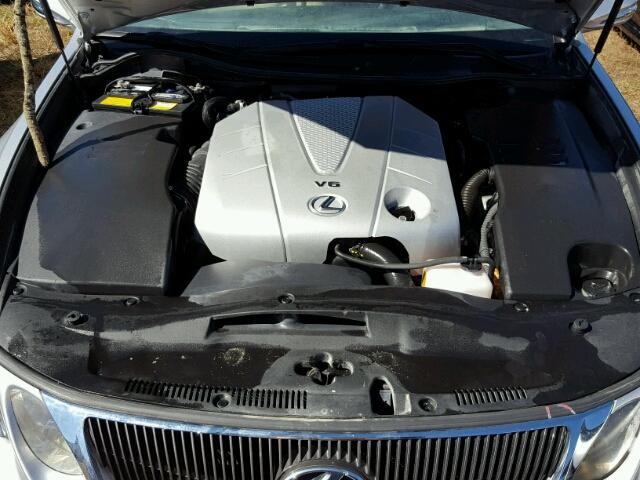 JTHBE96S780030565 - 2008 LEXUS GS SILVER photo 7