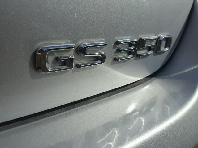 JTHBE96S780030565 - 2008 LEXUS GS SILVER photo 9