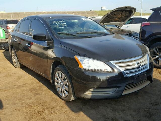 3N1AB7AP3FY276600 - 2015 NISSAN SENTRA BLACK photo 1