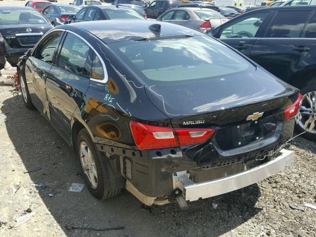 1G1ZB5ST5HF245285 - 2017 CHEVROLET MALIBU LS შავი ფოტო 3
