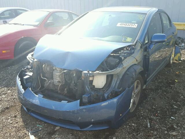 19XFA16649E022094 - 2009 HONDA CIVIC BLUE photo 2