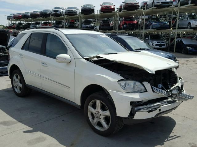 4JGBB86E58A401534 - 2008 MERCEDES-BENZ ML 350 WHITE photo 1