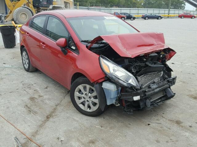 KNADN4A33D6282864 - 2013 KIA RIO EX RED photo 1